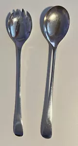 Vintage Sheffield England Löffel Gabel Servier Set 9,5" lang Silber Teller EPNS - Bild 1 von 11