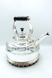 Simplex Buckingham Tea Kettle by Newey & Bloomer Chrome Copper Rapid Boil Coil - Picture 1 of 8
