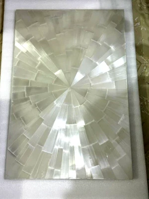 36" x 24" Rectangle Selenite Coffee Tabletop - Unique Home Decor Piece - Image 1 of 4