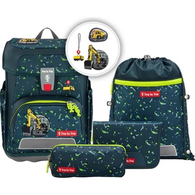 Step by Step CLOUD Schulranzen-Set Bagger Rocco 5-tlg. - Bild 1 von 4