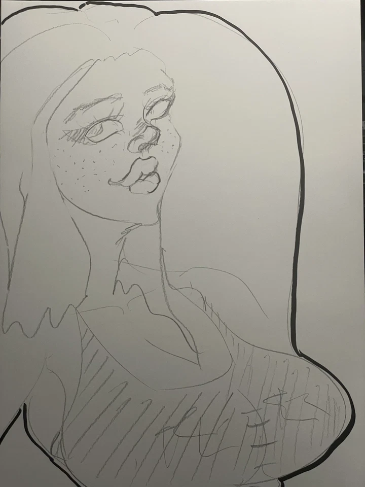 Фигурка художественная модель рисунок девочка эскиз живопись рисунок искусство - Изображение 1 из 3