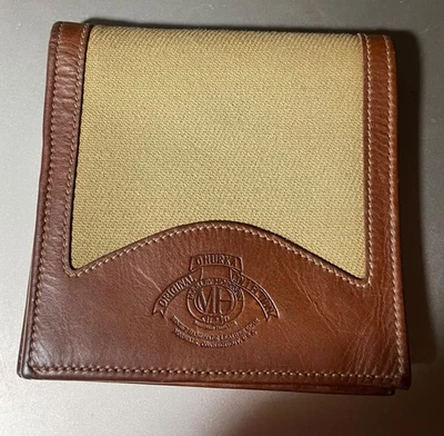 Vintage Ghurka Marley Hodgson International Bifold Wallet Brown Leather/Canvas - Image 1 of 4