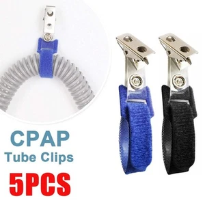 5x clip porta tubo CPAP - supporto tubo ossigeno/cannula - tubo CPAP senza grovigli - Foto 1 di 14