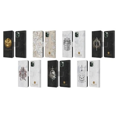 OFFICIAL OUTLANDER SEALS AND ICONS LEATHER BOOK CASE FOR APPLE iPHONE PHONES - Image 1 of 4
