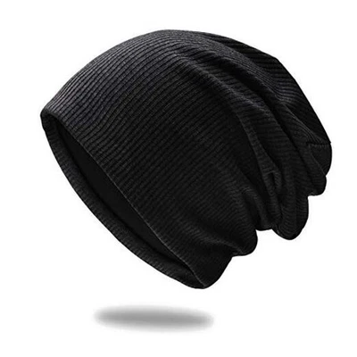 Moda Elegante Gorro de Tela Tejida de Calidad, Transpirabilidad y 01 Rayas-Negro Foto 1 de 4