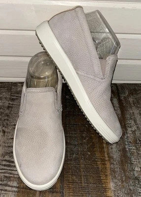 Zapatos Mocasines ECCO Talla EU 36 US 5 5.5 Suave 7 Cuero Nubuck Sin Cordones Beige Foto 1 de 4