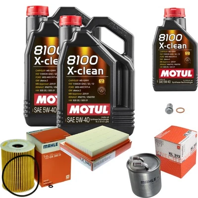 MAHLE Inspección Set 11 L MOTUL 8100 X-CLEAN 5W-40 Para Jeep Commander 3.0 CRD - Imagen 1 de 4