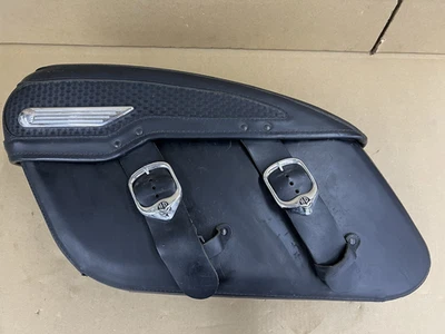 Harley-Davidson Road King 1997-2008 OEM alforja de cuero rígido izquierda FLHR Foto 1 de 4