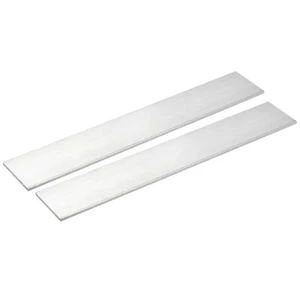 2Pcs Aluminum Flat Bar Brushed Finish Trim Strips Sheet 12"x2"x1/8" - Picture 1 of 5