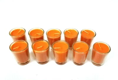 WITCH CRAFTER Conjunto De 10 PC Spice Calabaza Aromático Cristal Naranja Votivo - Imagen 1 de 4