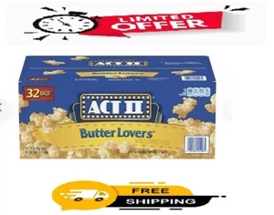 ACT II Butter Lovers Microwave Popcorn (2.75 oz., 32 pk.) FRESH - Picture 1 of 5