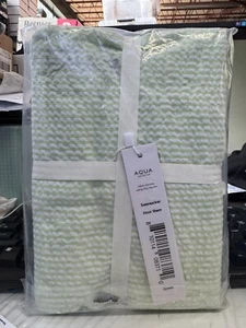 Aqua Seersucker Decorative Sham New - Picture 1 of 4