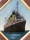 Antique+Painting%2C+White+Star+Liner+Titanic+1912