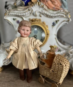 Gebrüder Ohlhaver (Revalo) antike Porzellanpuppe um 1900, ca. 26 cm - Picture 1 of 9