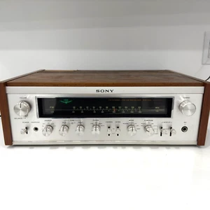 Vintage Sony STR-7055 AM/FM Stereo Receiver Wood Cabinet Japan TESTED VIDEO! - Picture 1 of 6