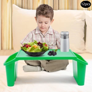 Bandeja de escritorio rectangular para niños 12 piezas mesa de cama portátil para regazo con bolsillos laterales - Imagen 1 de 13