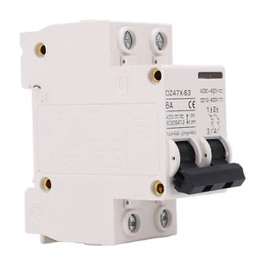 Miniature Circuit Breaker 2P 6A 400V DIN Rail Mount For Solar PV System. - Picture 1 of 24