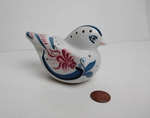 Vintage Potpourri/Pomander Holder Hand Painted Porcelain DOVE 1980's Japan - Picture 1 of 12