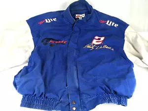 Vintage Rusty Wallace Nascar Penske Racing Miller Light Jacket Competitors View - Picture 1 of 18