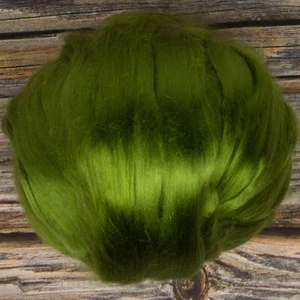 Eucalyptus Sliver (Dyed Leaf) DHG 100g Lyocell Roving Top Vegan Spinning Felting - Bild 1 von 2