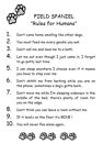 Field Spaniel "Rules for Humans" - Custom Matted - Dog Art Print : Gift