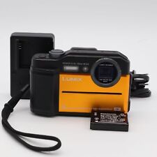 Panasonic LUMIX FT7 DC-FT7-D Compact Digital Camera 4K Orange W/Charger, Battery