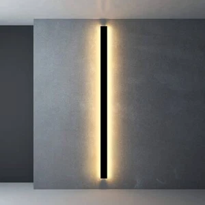 Modern Waterproof LED Wall Light Sconce Outdoor Lamp Exterior Lights Long Strip - Picture 1 of 15