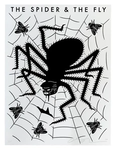 Cleon Peterson The Spider & The Fly - White 2020 print government justice trump - Picture 1 of 5