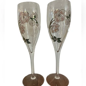 Pierre Jouet Belle Epoque Champagne Flutes Set of 2 - Picture 1 of 4
