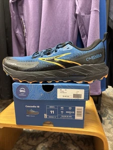 Brooks Cascadia 18 - Hombre’s 11 - Zafiro Azul/Negro/Naranja - Imagen 1 de 5
