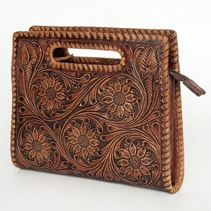 Bolso sin asas AD American Darling de cuero genuino para mujer Western - Imagen 1 de 8