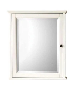 Home Decorators Hamilton Medicine Cabinet w/ Mirror 27" x 24" 2-Shelves White - Picture 1 of 7