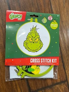 Kit punto croce nuovo Natale/Vacanze The Grinch Dr.Seuss - Foto 1 di 2