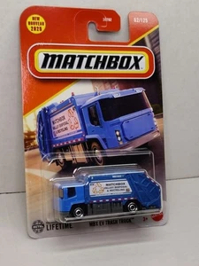 2025 Matchbox Blue MBX EV Trash Truck Valley Dispaosal & Recycling #62  - Bild 1 von 6