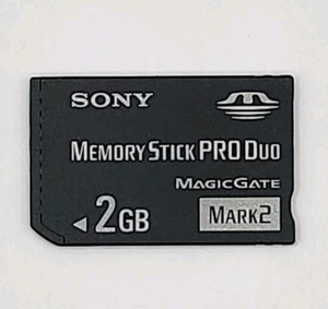 Sony 2GB Pro Duo MagicGate Mark 2 Memory Stick Formatted & Tested - Picture 1 of 2