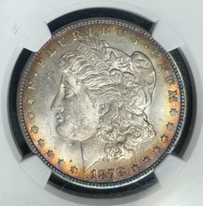 1878 7/8TF STRONG MORGAN SILVER DOLLAR ~ NGC MS 63 ~BEAUTIFUL COIN~REF#49-001 - Picture 1 of 4