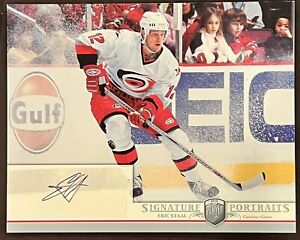 Eric Staal Signed Carolina Hurricanes 8x10 Upper Deck Be A Player  Photo