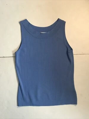 Dressbarn Blouse Size S Blue Sweater Sleeveless 1883 - Изображение 1 из 4