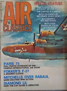 Air Classics, Vol 11, 1975, 12 issues, Good condition, Aviation history - Picture 1 of 12