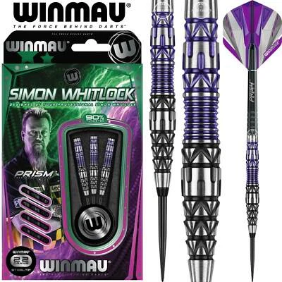 SIMON WHITLOCK-WINMAU-24 GRAMS-SPECIAL EDITION DARTS -STEEL TIP- 90% TUNGSTEN - image 1 of 4