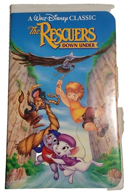💎Walt Disney's The Rescuers Down Under- a RARE Black Diamond Tape 💎 - Image 1 of 2