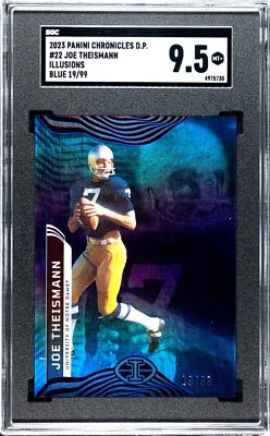 2023 Panini Chronicles Draft #22 Joe Theismann Illusions BLUE /99 SGC 9.5 - Image 1 of 2