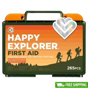 265pz Kit Pronto Soccorso Esterno Campeggio Escursioni Viaggio Emergenze Silvex Gel 1,93lb - Foto 1 di 9