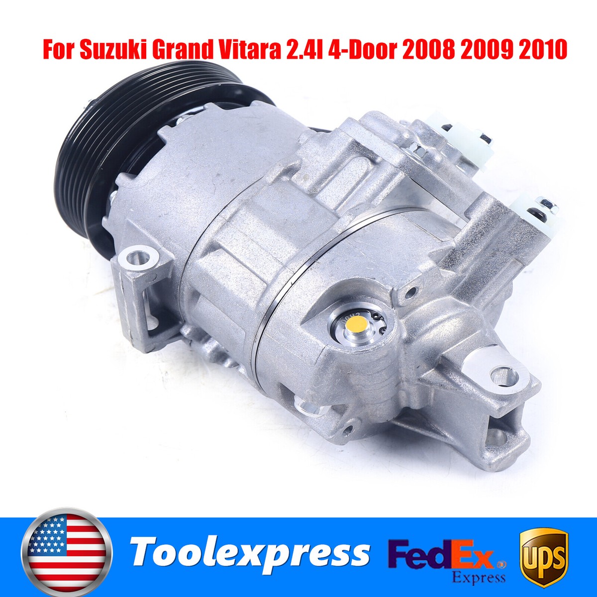 AC Air Compressor & Clutch For Suzuki Grand Vitara 2.7L 2006 2007 2008 Replace E - Foto 9