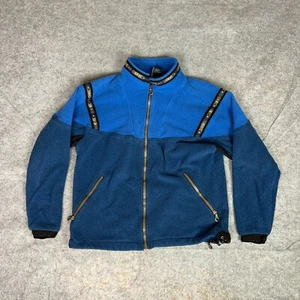 Vintage Alf Kuhl Mens Jacket Small Blue Fleece Aztec Coat Gorp Casual USA Top - Picture 1 of 11