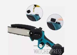 MOTOSEGA Sega Per Potatura Mini Motosega Da 8 Pollici 2 Batteria Da 64V + CATENA - Foto 1 di 14