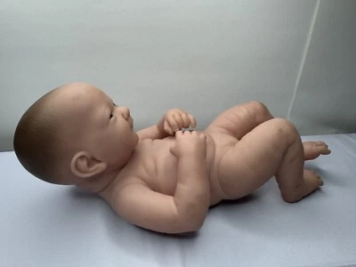 Berenguer Vinyl Baby Doll 23-07 Reborn Life Like Newborn Girl 14” Blue Eyes - Image 1 of 4