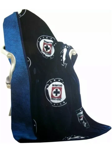 Cruz Azul Silk Touch with Sherpa Lining Throw Blanket 50" x 60" Cover