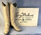 Larry Mahan Vintage Kid Skin Boots Tan Taupe Knee Hi Size 5.5B Western Cowgirl