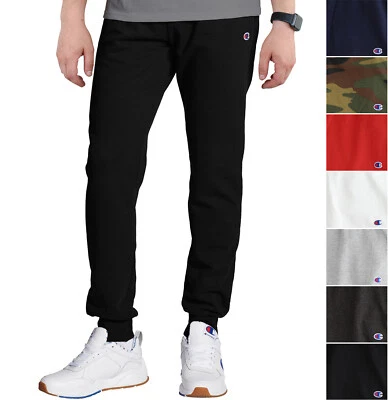 Pantalones deportivos clásicos grandes y altos Champion para hombre pequeños parche con logotipo "C", puños Foto 1 de 4